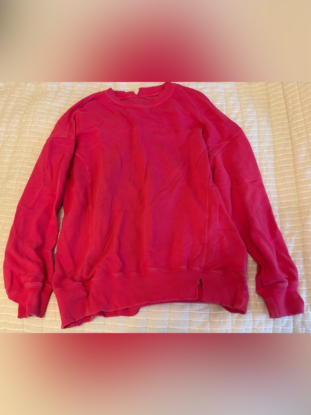 aerie Hot Pink Pullover Sweatshirt